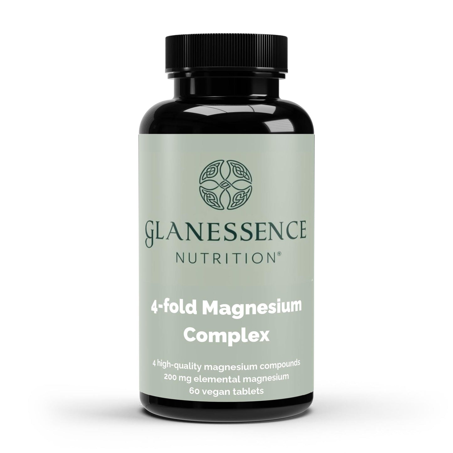Glanessence Nutrition 4-fold Magnesium Complex bottle on a white background