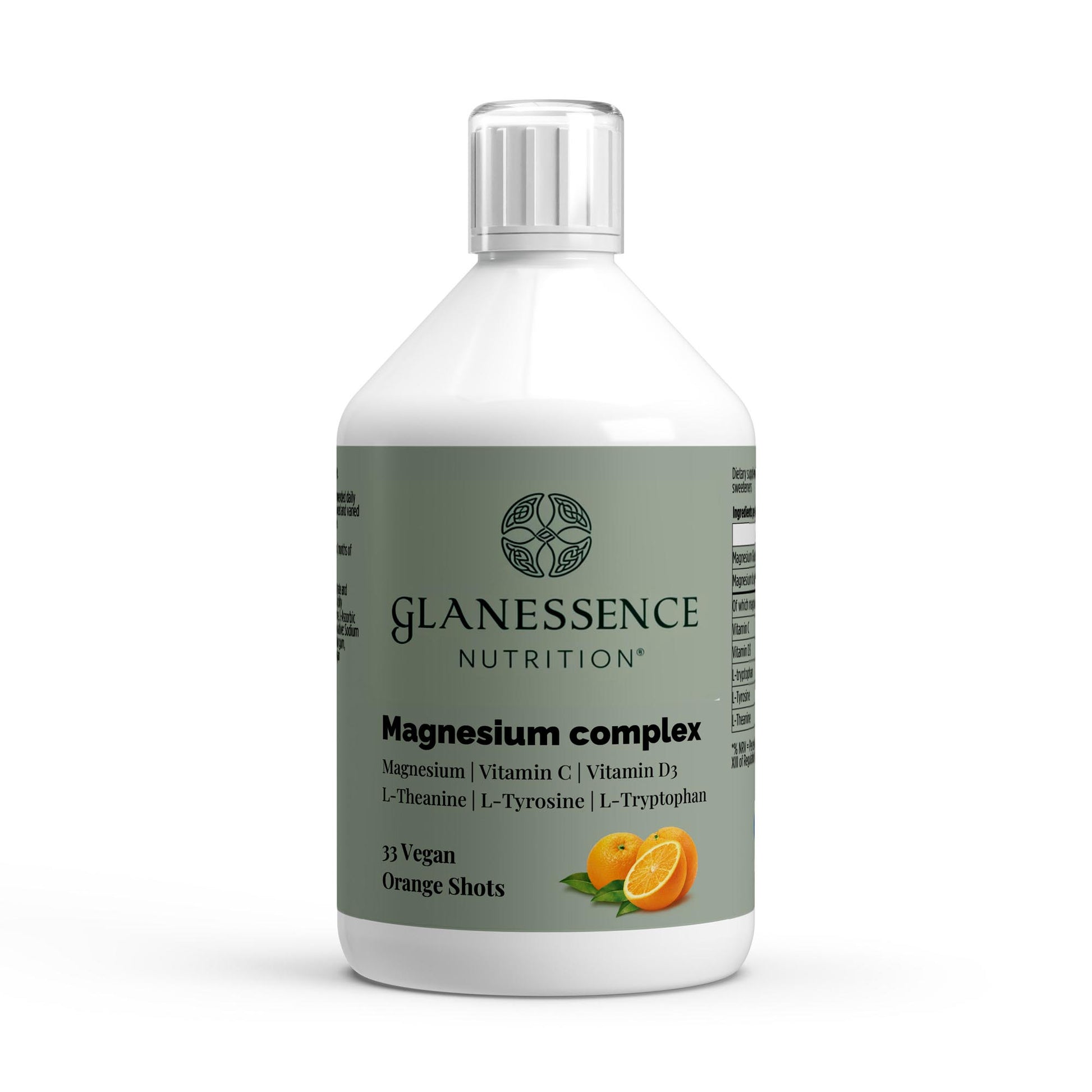 Glanessence Nutrition Magnesium complex bottle on a white background