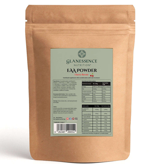 EAA’s Cherry 500g pouch – full-spectrum essential amino acids supplement